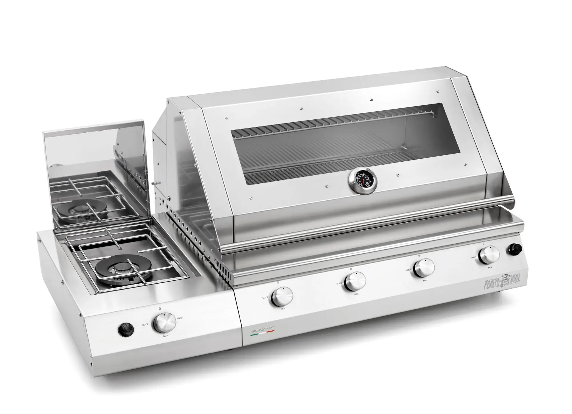fry top 750 con fornello laterale